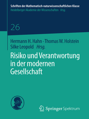 cover image of Risiko und Verantwortung in der modernen Gesellschaft